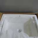 Lordear Vessel Sink Rectangle 19 Inch Bathroom Sink,Rectangular Modern Above Counter Bathroom Sinks White 19x15 Inch Porcelain Ceramic Vessel Vanity Sink Art Basin