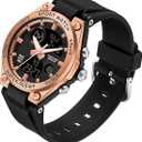 findtime Womens Watch Ladies Watches Waterproof Sports Analog Digital Watches LED Backlight Alarm Stopwatch Wrist Watches