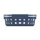 Ello Duraglass Meal Prep Container, 5 cup- Glass Food Storage Container with Silicone Sleeve and Airtight BPA-Free Plastic Lid, Dishwasher, Microwave, and Freezer Safe, Midnight