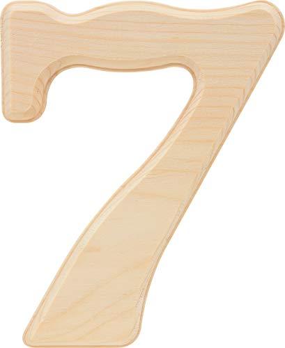 Hillman 847328 Pine House Number 7, 6.5-Inch Wood