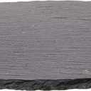 Cilio Slate Round Cheese Board, Natural Stone Tray for Serving Cheese, Charcuterie, Sushi, Appetizers, and More, Black, 11" diameter