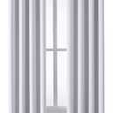 ChrisDowa Grommet Room Darkening Curtains for Bedroom and Living Room - 2 Panels Set Thermal Insulated Blackout Curtains (Greyish White, 52W x 84L)