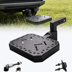 Hitch Step for 2" Hitch Receiver Fits Various SUV Models, with pet Elements