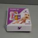 Roll on Wax Kit, Waxing Kit for Women, Roll on Waxing Kit for Hair Removal, Wax Roller Kit for All Skin Types for men, Hair Removal with 2 Soft Cartridges and 50 Strips