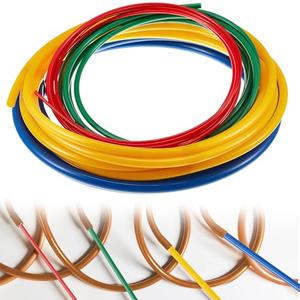 Relaxweex 4pcs 4 M Conditioning Copper Tubing Pipe Extension Kit 1/4" 1/2" 3/8" 5/8" Copper Tubing Bender Kit with PE Plastic Strips for Air Conditioning Systems