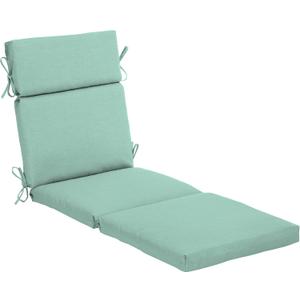 ARDEN Outdoor Chaise Cushion, 22 x 77, Rain-Proof, Fade Resistant Aqua Leala