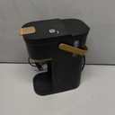 Single Serve One Cup Coffee Maker, for K Cups and Grounds, Mini Coffee Maker with Portable Handle, 6 to 12 Oz Brew Size, for Travel, Camping, Office, RV and Dorm, 120V, Black and Gold