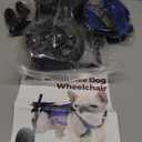 Adjustable Small Dog Wheelchair for Back Legs, Upgraded 5.5in Textured Wheel, Disabled Pets, Leg Brace, Mobility Aid for Small Pets, Hind Limb Rehabilitation, Older, Disabled (SChest 13.4-17.7in)