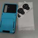 for Samsung Galaxy S25 FE Case with Screen Protector+ Lanyard Wrist Strap, Magnetic Translucent Matte Rugged Slim Phone Cover Built in Invisible Kickstand [Fit for MagSafe], 2025 