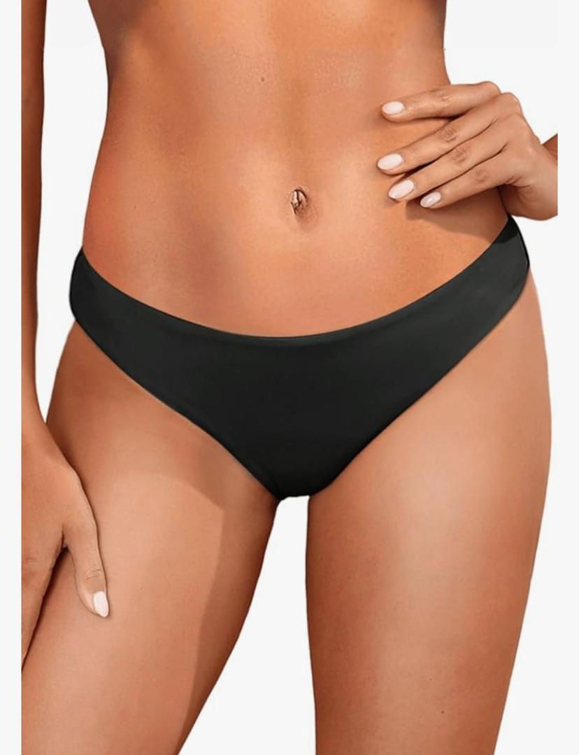 Tempt Me Women Low Rise Bikini Bottoms - Moderate Coverage Bathing Suit Bottoms Low Waisted Swimsuit Bottoms Brief 2025 M