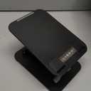 LISEN iPad Stand Tablet Holder - Foldable iPad a16 Accessories Kindle Bed Home Gadgets Men Gifts Office Desk Accessories for Women, Portable Monitor Stand for Tablet Galaxy Tab Fire HD 4-15.9" Black