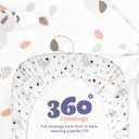 Cloud Baby Bassinet Sheet 32"x16" (2 Pack) - 100% Organic Jersey Cotton, Breathable and Soft for Baby Boy Girl Newborn Infant Unisex (Woodland Animals and Leaves)