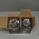 Rechargeable Table Lamp Cordless, 3 Color | Crystal | Stepless Dimming, for Dining Room, Living Room, Bar, Cafe, Restaurant, Patio, Camping, Pack of 2 (Black)