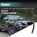 GXARTS Wheel Arch Molding Fender Flare Trim Front Right Passenger Side Replace 5XT68RXFAA 5XT66TZZAB Compatible with Jeep Grand Cherokee 2017 2018 2019 2020 2021