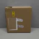 ALELION Acacia Wood Utensil Holder for Party - Paper Plate Organizer for Countertop - Silverware Caddy with 6 Compartments for Plate, Cup, Fork, Spoon - Cutlery Holder for Kitchen Camping Buffet