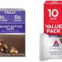 Atkins Endulge Peanut Butter Cups, Dessert Favorite, Low Carb, 0g Sugar, 40 Count & Endulge Caramel Nut Chew Bar, Dessert Favorite, 1g Sugar, Good Source of Fiber, Low Sugar, 10 Count, Best By: 10/23/26