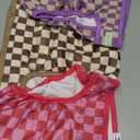 wegreeco Washable Female Dog Diapers Highly Absorbent Reusable Diapers for Dog in Heat Period Diapers, 3 Pack (Checkerboard Red, Purple, Coffee, X-Large) 