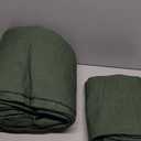 Exclusivo Mezcla King Size Quilt Bedding Set, Lightweight Olive Green Quilts King Size for All Seasons, Soft Microfiber Bedspreads Coverlets Bed Cover with Leaf Pattern, 3 Piece