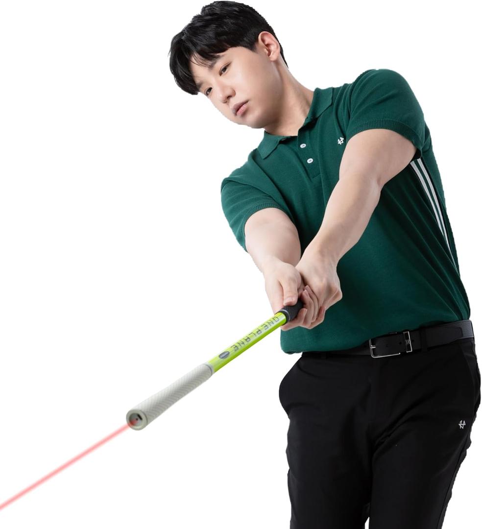 Golf Swing Trainer ONE Plane Heoseok Pro Training Aid Equipment Backswing Impact Practice Stick Men Women