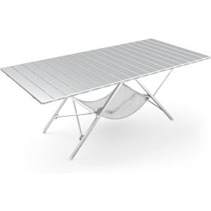 ONEFOREST One-Step Fold Up Camping Table, Portable Folding Camp Table, Lightweight Carry Table for Outdoor Hiking Picnics BBQ Cooking