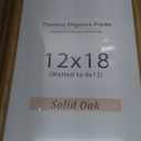 Natural Walnut 12x18 Picture Frames Mat to 9x12 Picture Display Set of 3,Original Wood Handcrafted 12x18 Wooden Certificate Frame with Tempered Glass Graduation Family Wedding Photo Wall Mounted