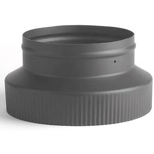 Heat-Fab 2846B 8" Crimp - 6" Non Crimp Reducer, Black