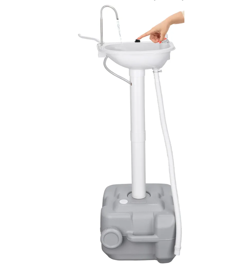 Portable Sink Outdoor Camping Sink Battery Operated Electric Hand Washing Station | 5 Gallon Tank with Towel Holder & Soap Dispenser Portable Sink Outdoor Camping Sink Battery Operated Electric Hand Washing Station | 5 Gallon Tank with Towel Holder & Soap Dispenser