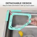 2 x Split disassembly Design, Easy to Clean Small Footprint Triangle Tri-Holder Filter with 200 pcs Sink Strainer Bag - Garbage Rack for Kitchen Food Waste Leftover Garbage (1holder+200Bags)