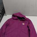 Carhartt Kid's CP9547 Canvas Insulated Hooded Jacket - Girls (Large)