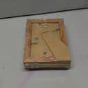 iRahmen 4x6 Picture Frame Set of 4, High Definition Real Glass Rustic Brown Frame, 4 x 6 Wood Photo Frames for Tabletop Display and Wall Mounting