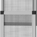 Hakuna Pets V2 Patio Pet Door Screen Insert Panel for Sliding Doors, Fits Door Track Min Ht 62.99" to Max Ht 84.25",UV Resistant Mesh, Locking Magnetic Dog Door, Easy Install and Removal,Large,Silver