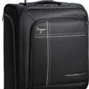 Softside Carry on Luggage Airline Approved, 17 Inch Underseat Carry-on Luggage with Removable Spinner Wheels, Small Personal Item Suitcase for Travel Business (Black, 17 inch_Underseat)