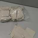 calary 100pcs Double Canvas Drawstring Bag Cotton Pouch Gift Sachet Bag Muslin Reusable Tea Bag 2.75x4 Inch