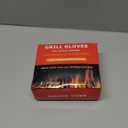 QUWIN BBQ Gloves, Oven Gloves, 1472 Extreme Heat Resistant,Grilling Gloves Silicone Non-Slip Oven Mitts, Kitchen Gloves for BBQ, Grilling, Cooking, Baking-1 Pair (Black, One Size Fits Most)