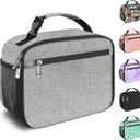Kids Lunch Box for Boys Girls Lunch Bag Insulated Durable Lunchbox Children Lunch Tote Bag for School Grey (Gray)