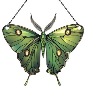 Luna Moth Ornaments Decor - Luna Moth Gifts for Women Men - Home Wall Room Kitchen Christmas Decorations - Acrylic Ornament