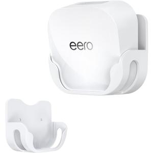 XLTTYWL eero 7 Wall Mount Kit, erro 7 Mount Bracket Optimize Space&Cable Management Accessories eero WiFi 7 Compatible with eeros 7 Extender Dual-Band Mesh Wi-Fi 7 Router (White, 1 Pack)