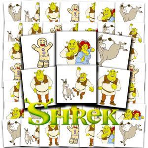 Shrek Tattoos Party Favors Bundle ~ 72 Perforated Individual 2" x 2" Shrek Temporary Tattoos for Kids Boys Girls | Shrek Party Supplies