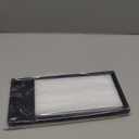 EG-SIPRO Silicone Bathroom Tray, Shatterproof, Black, Rectangular, 10.6 x 5.1 Inches