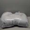 FurHaven 23" Calming Donut Dog Bed for Small Dogs & Cats, Round Plush Donut Design with Soft Filling for Snuggling Comfort, Removable Washable Cover, Small, Shaggy Faux Fur, Mist Gray