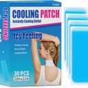 30 Pack Instant Cooling Ice Packs for Outdoor Activities Summer Heat Relief - Large Disposable Cooling Patches for Neck Body, Camping Hiking Sports, Instant Temperature Drop
