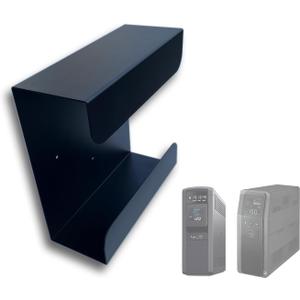 UPS Wall Mount Bracket | Single Mount Compatible with APC & CyberPower UPS Battery Backup | Heavy Duty Mounting Kit for Home Office, Server Rack | Easy Installation, Saves Floor Space (Model 143)