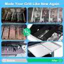 Grill Replacement Parts for Nexgrill 720-0830H 720-0783E 720-0783EH, Grease Tray Drip Tray & Grill Heat Plates & Burner Tubes and Igniters for Home Depot Nexgrill 4 Burner 720-0830H