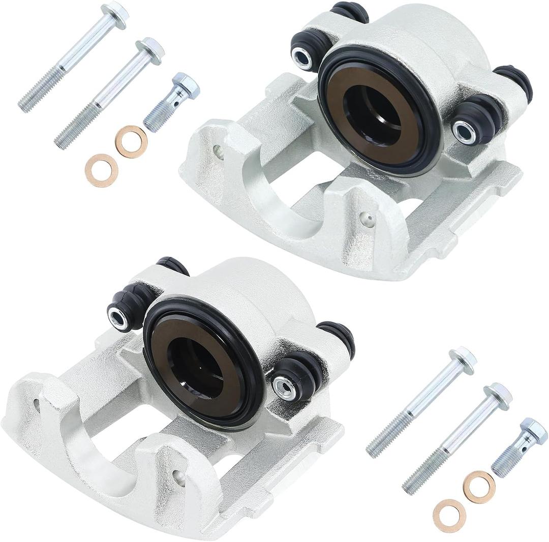 Front Brake Calipers without Bracket 184339+184340 Replacement for Jeep TJ 1997-2006, Wrangler 1990-2006, Cherokee 1990-2001, Grand Cherokee 1993-1998, Comanche 1990-1992, Wagoneer 1990
