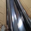 Shelf Label Strips, Pro Painter 100 Pack Snap-in 1.25H Angled Shelf Strip Price Tag Holder Fits Standard Gondola Shelf Channel, Clear Plastic Front/Black Back Sign Holder for 48 Long Shelf, 47-11/16 inches x 1 1/4 inches