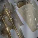 Brass Wall Sconce Set of 2, Classy Curving Arm Wall Light, Elegant Wall Mount Lamp for Mirror, Bedroom, Hallway (1 Light)