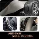 PINCTROT Comfy Grip Steering Wheel Cover, Anti-Slip Design, Universal 14.5-15 Inch (Silicone White)