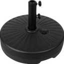 50Lbs Patio Umbrella Base, Outdoor Umbrella Stand Water Filled Stand, Market Patio Outdoor Heavy Duty Umbrella Holder (Black)
