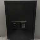 25.6" Tall Fireproof Wall Safes Between the Studs 16" Centers, Hidden Wall Safe with 2 Removable Shelf & Hidden Tray, Heavy Duty Wall Mount Safe for Money, Jewelry, Passport, Valuables (Black)