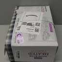 GOTCOZY Heated Blanket Electric Throw 50''X60''- Electric Throw Blanket with One Touch Button 10 Heating Level & 9 Time Settings Heating Blanket, Machine Washable (Check Navy)